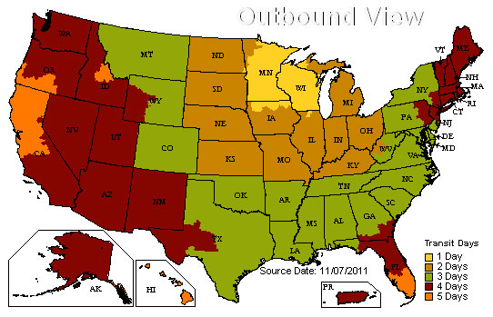 UPS Ground Transit Times