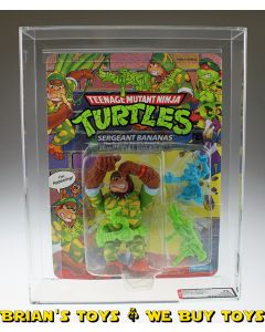 1992 Playmates TMNT Series 5 / 68 Back Sergeant Bananas Belt on Action Figure AFA 75 EX+/NM (C80 B70 F85) #11391423