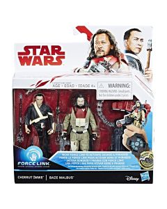 Star Wars: The Last Jedi Boxed 3.75" 2-Pack Chirrut Imwe & Baze Malbus Action Figures