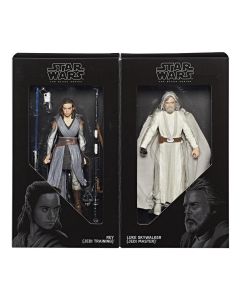 Star Wars: The Black Series The Last Jedi Boxed 6"  Rey (Jedi Training) and (Luke Jedi) Master 2- Pack (SDCC 2017) Action Figures