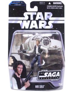 Star Wars Saga 2 Basic Carded Han Solo Action Figure