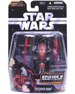 Saga 2 Heroes & Villains Collection Carded 3.75" Destroyer Droid Action Figure