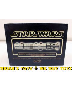 Star Wars Master Replicas Darth Maul (TPM) .45 Scale Battle Damaged Lightsaber (Gold)