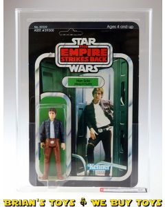 Vintage Kenner Star Wars Carded ESB 41 Back-D Han Solo (Bespin Outfit) Action Figure AFA 80 NM (C80 B75 F80)  #16828244
