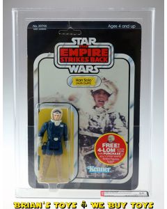 Vintage Kenner Star Wars Carded ESB 47 Back Han Solo (Hoth Outfit) Action Figure AFA 60 EX (C60 B80 F85)  #11408208
