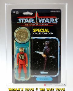 Vintage Kenner Star Wars Carded POTF 92 Back B-Wing Pilot Action Figure AFA 80+ Y-NM (C80 B85 F80)  #15113495
