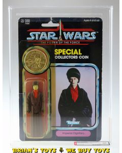 Vintage Kenner Star Wars Carded POTF 92 Back Imperial Dignitary Action Figure AFA 60 Y-EX (C60 B80 F80)  #11657994