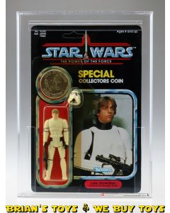 Vintage Kenner Star Wars Carded POTF 92 Back Luke Stormtrooper Action Figure AFA 85 Y-NM+ (C85 B90 F80) #11530724