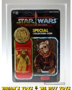Vintage Kenner Star Wars Carded POTF 92 Back Warok Action Figure AFA 80 Y-NM (C75 B80 F85)  #13309091