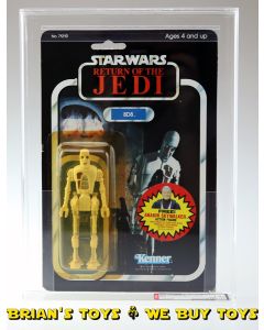 Vintage Kenner Star Wars ROTJ Carded 3.75" 8D8 Figure AFA 75+ Y-EX+/NM (C75 B85 F85) #11464559