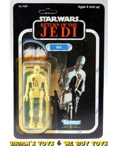 Vintage Kenner Star Wars Carded ROTJ 8D8 Action Figure C6Y (figure discoloration)