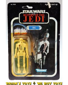 Vintage Kenner Star Wars Carded ROTJ 8D8 Action Figure C5Y (sticker tear)