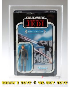 Vintage Kenner Star Wars ROTJ Carded 3.75" AT-AT Commander Action Figure AFA 75 Y-EX+/NM (C75 B85 F80) #11514844