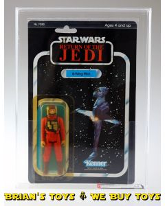 Vintage Kenner Star Wars ROTJ Carded 3.75" B-Wing Pilot Action Figure AFA 80 Y-NM (C75 B80 F85) #16889851