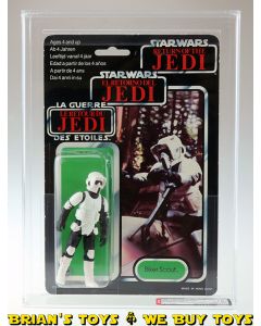Vintage Palitoy Star Wars Carded Tri-Logo 70 Back-B Biker Scout Etched-Corner Blister Action Figure AFA 75+ EX+/NM (C80 B75 F80)  #18774769