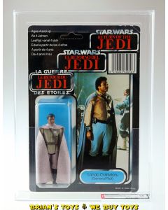 Vintage Palitoy Star Wars Carded Tri-Logo 70 Back-D Lando (General Pilot) Clipper Mini-Catalog Action Figure AFA 80 NM (C75 B80 F85)  #17175381