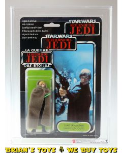 Vintage Palitoy Star Wars Carded Tri-Logo 70 Back-B Luke (Jedi Knight) Small Blister / Cape On Action Figure AFA 85 NM+ (C85 B85 F85)  #11674871