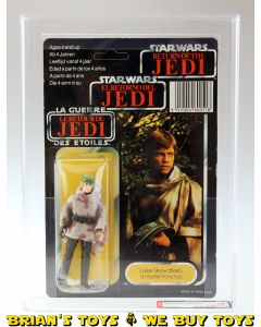 Vintage Palitoy Star Wars Carded Tri-Logo 70 Back-D Luke (Battle Poncho) Action Figure AFA 70+ Y-EX+ (C75 B70 F85)  #11050988