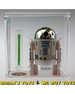 Vintage Kenner Star Wars Loose POTF R2-D2 (With Pop-Up Saber) Action Figure AFA 60 EX #12120967