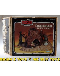 Vintage Kenner Star Wars ESB Boxed Dagobah Playset C7 with C2 Box (missing R2 cylinder & branch end of lever)