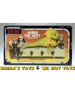 Vintage Kenner Star Wars Playset Boxed Jabba the Hutt Throne Room C8.5 with C7 Box (missing bowl)