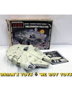 Vintage Kenner Star Wars Vehicle Boxed ROTJ Millennium Falcon C6 with C3 Box (missing ball and arm & decals)