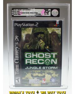 2004 Ubisoft Playstation 2 Disc Game Tom Clancy's Ghost Recon: Jungle Storm Black Label AFA 75+ EX+/NM #72117598