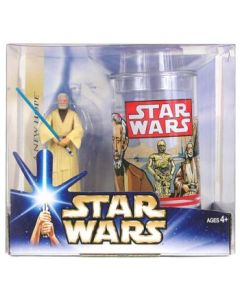 Saga Exclusives Boxed Figure and Glass Set Obi-Wan Kenobi (ANH)