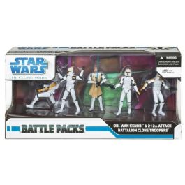 Star Wars 2008 Clone Wars Battle Pack Boxed Obi-Wan & 212th Attack