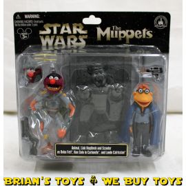 Star Wars The Muppets Animal Link Hogthrob And Scooter As Boba Fett Han Carbonite And Lando Calrissian