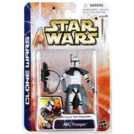 Star Wars Clone Wars Army of the Republic Carded 3.75" ARC Trooper (Grey) Action Figure