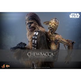 Sideshow Star Wars Hot Toys 12" Boxed Chewbacca with Disassembled C-3PO (MMS766)