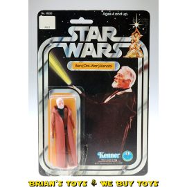 Vintage Kenner Star Wars Carded 3.75" 12-Back-B Carded Ben (Obi-Wan) Kenobi Action Figure C1 (bubbled resealed)