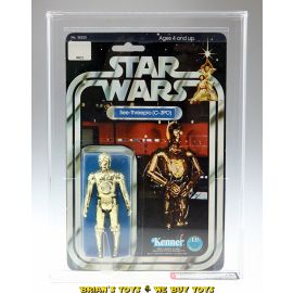 Vintage Kenner Star Wars Carded 12 Back-B C-3PO Action Figure AFA 75+ EX+/NM (C75 B80 F90) #12065655