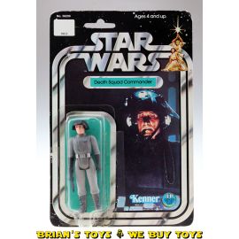 Vintage Kenner Star Wars Carded 3.75" 12-Back-A Death Squad Commander Action Figure C1 (see notes)