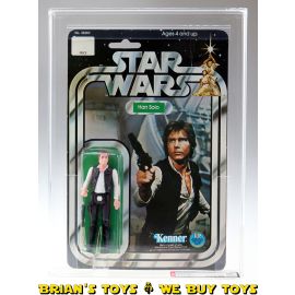Vintage Kenner Star Wars Carded 12 Back-C Han Solo (Small Head) Action Figure AFA 60 EX (C60 B70 F80) #11392744