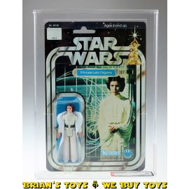 Vintage Kenner Star Wars Carded 12 Back-C Princess Leia Organa Action Figure AFA 60 EX (C80 B60 F75) #11834621
