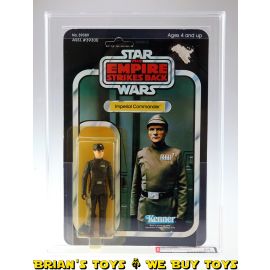 Vintage Kenner Star Wars Carded ESB 41 Back-E Imperial Commander Action Figure AFA 60 Y-EX (C60 B80 F80)  #12119759