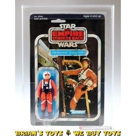 Vintage Kenner Star Wars Carded ESB 41 Back-D Luke (X-Wing Pilot) Action Figure AFA 75 EX+/NM (C70 B85 F85) #15145213