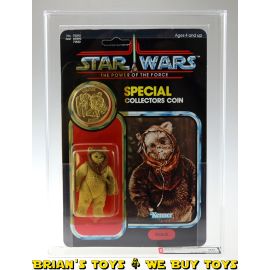 Vintage Kenner Star Wars Carded POTF 92 Back Warok Action Figure AFA 80 Y-NM (C75 B80 F85)  #13309091
