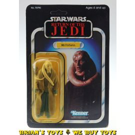 Vintage Kenner Star Wars Carded 3.75" ROTJ Bib Fortuna Action Figure C6Y (JP sticker)