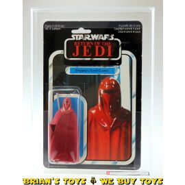 Vintage Palitoy Star Wars Carded ROTJ 65 Back-C Emperor's Royal Guard Action Figure AFA 75 EX+/NM (C75 B75 F85)  #11589152