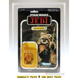 Vintage Kenner Canada Star Wars Carded ROTJ 77 Back-A Wicket W. Warrick Action Figure AFA 80 Y-NM (C75 B85 F90) #18322409