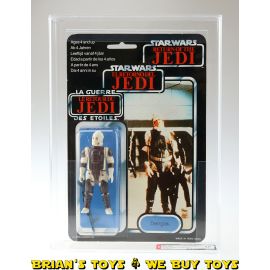 Vintage Palitoy Star Wars Carded Tri-Logo 70 Back (Parker) Dengar Dark Purple Armor Action Figure AFA 80 NM (C85 B80 F75)  #11920414