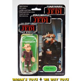 Vintage Palitoy Star Wars Carded 3.75" Tri-Logo Ree-Yees Action Figure C4Y (dented bubble)