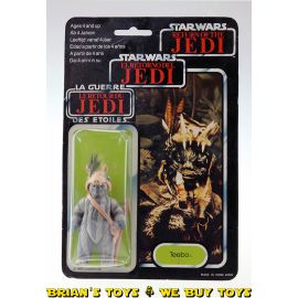 Vintage Palitoy Star Wars Carded 3.75" Tri-Logo Teebo Action Figure C6