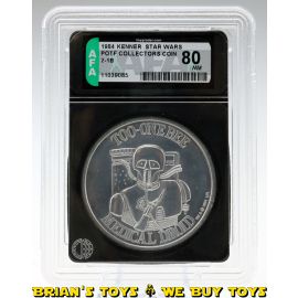 Vintage Kenner Star Wars POTF Collectors Coin 2-1B AFA 80 NM #11039085