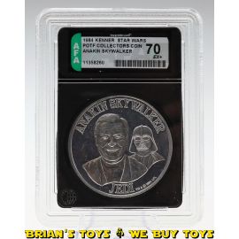 Vintage Kenner Star Wars POTF Collectors Coin Anakin Skywalker AFA 70 EX+ #11358260