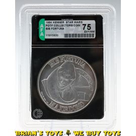 Vintage Kenner Star Wars POTF Collectors Coin Bib Fortuna AFA 75 EX+/NM #11915920