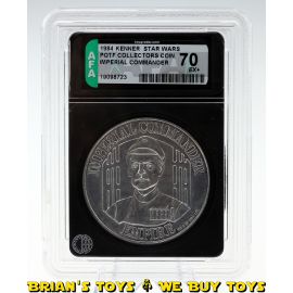 Vintage Kenner Star Wars POTF Collectors Coin Imperial Commander AFA 70 EX+ #19098723